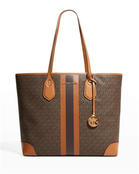 michael kors eva shopper|Eva Large Logo Tote Bag .